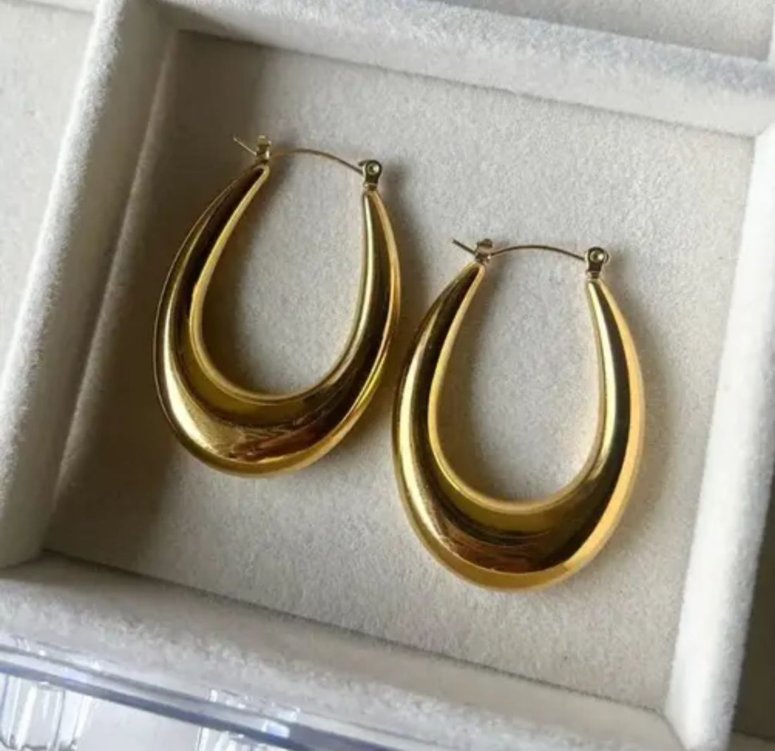 Diana hoop Anti tarnish earrings
