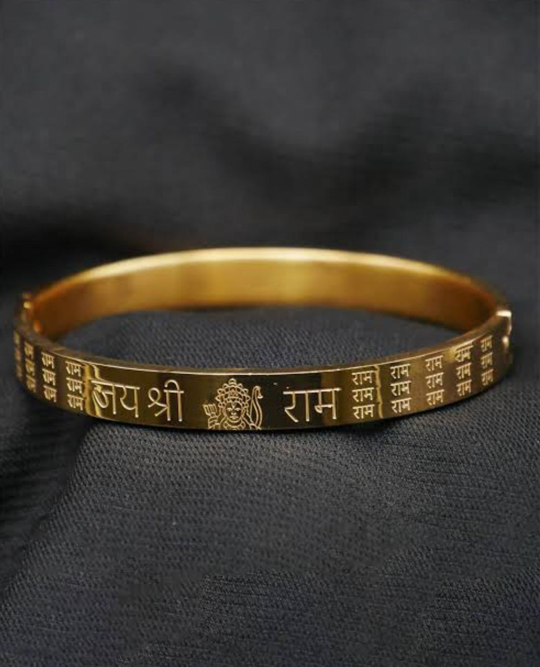 Jai shri Ram Gold plated kada for Men