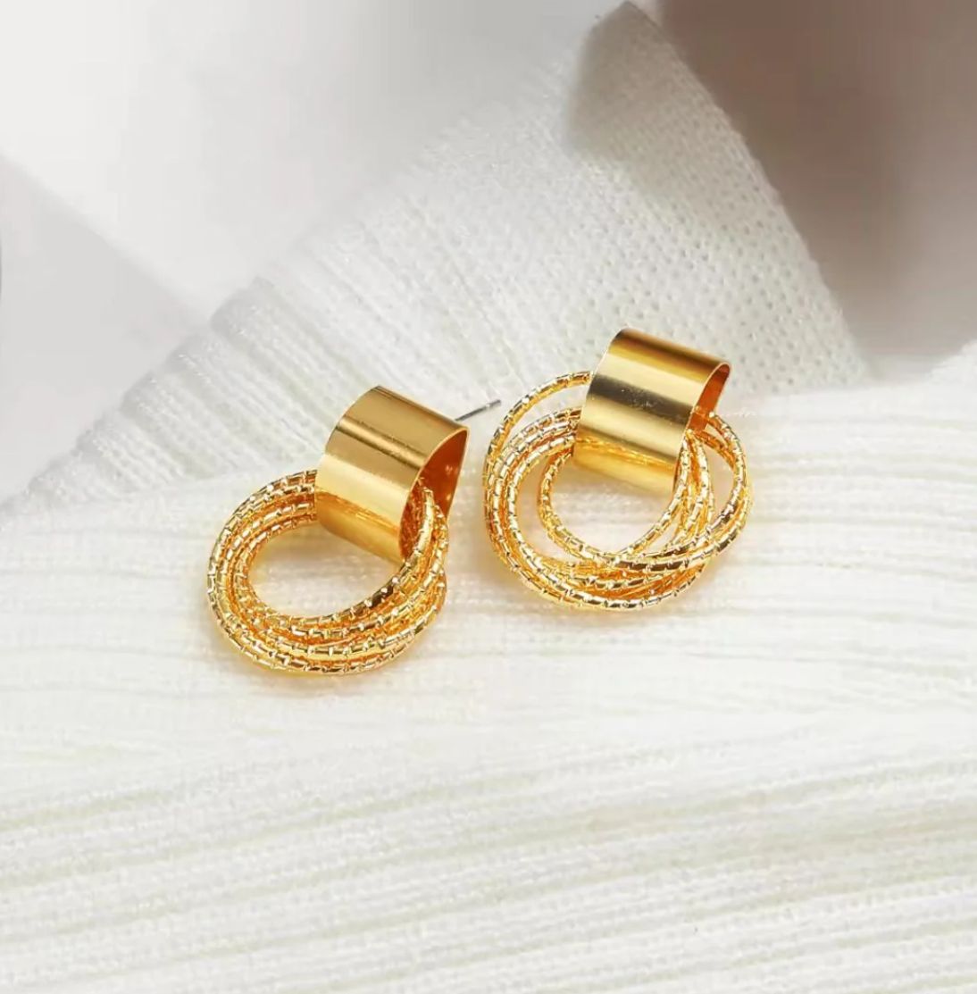 Gold plated Korean Earrings for girls and women